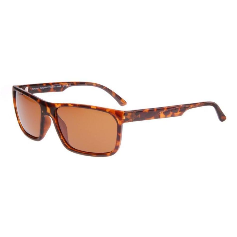 Runway Sunwear RS-654 Tortoise Sunglasses with Brown Lenses 60/16/138
